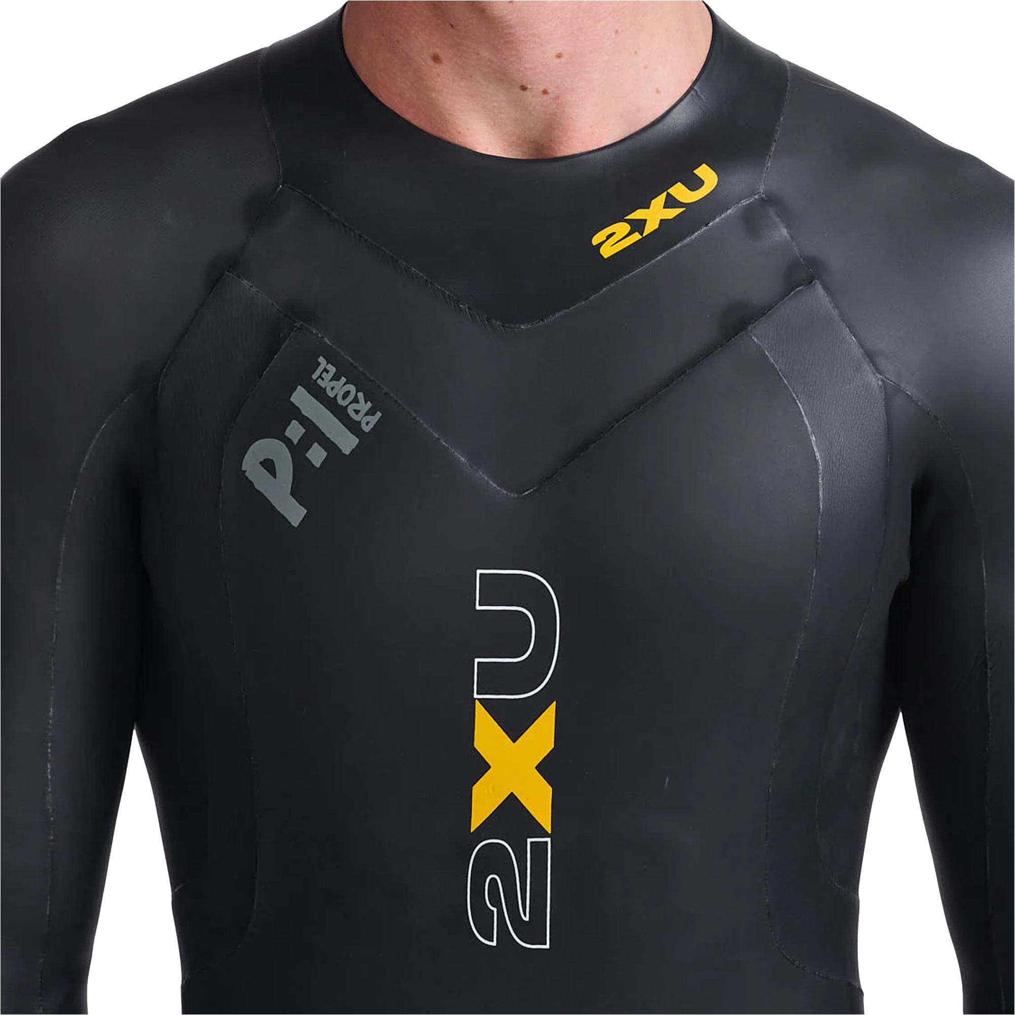 2026 2XU Mens P:1 Propel Swim Wetsuit MW4991c - Black / Ambition